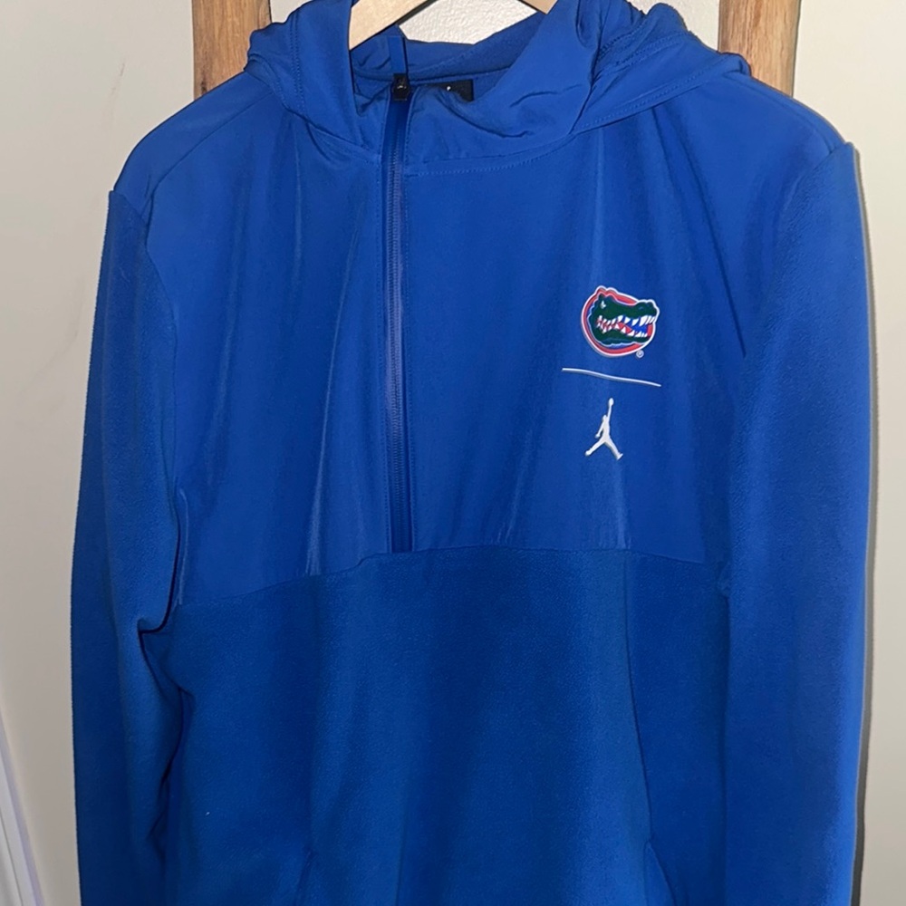 Jordan Florida Gators Blue Fleece 1/4 Zip Hoodie